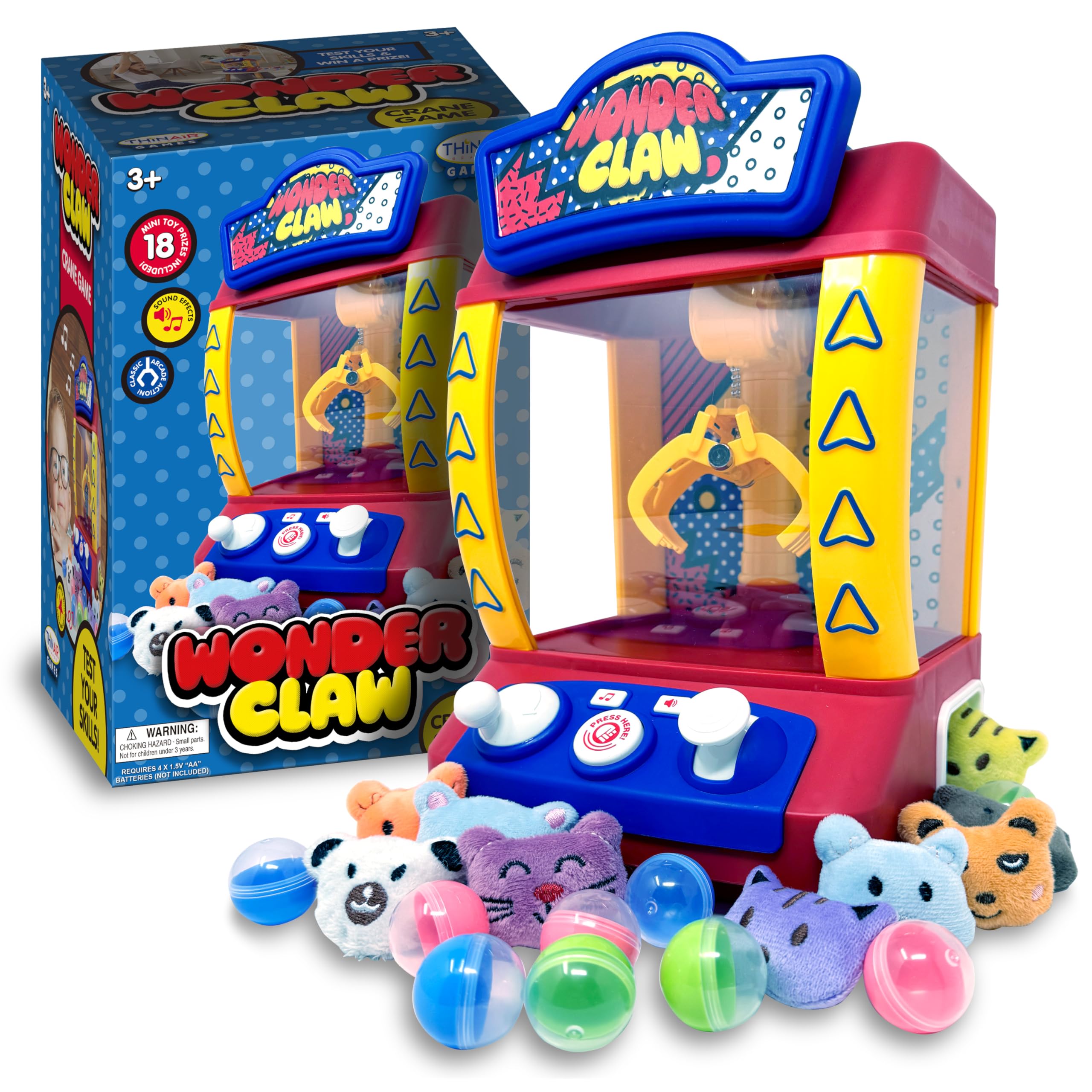 Amazon.com: Thin Air Brands Wonder Claw Machine Crane Game for